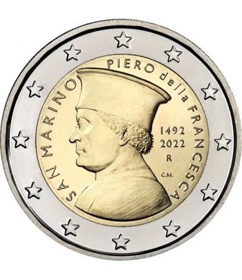 moneda 2 euros San Marino 2022 dedicada a Piero Della Francesca