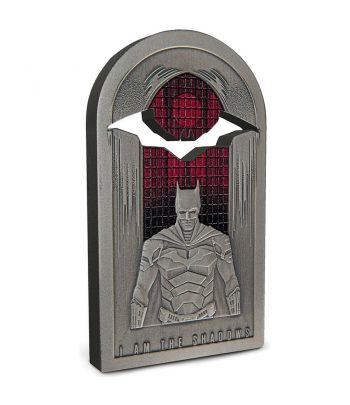 Moneda de plata 2$ Niue 1 Onza Batman en la ventana 2022.