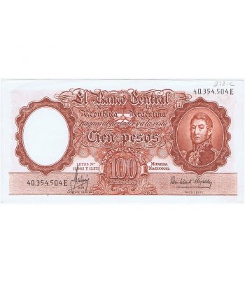 Billete de Argentina 100 Pesos año 1951  - 1