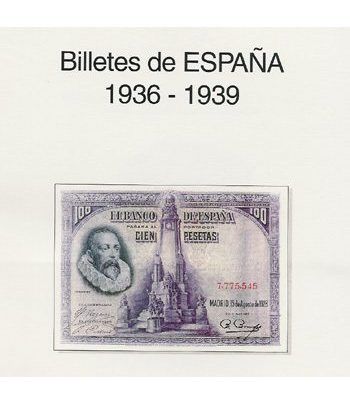 EDIFIL. Hojas billetes Guerra Civil-Zona Republicana (1925-1938)