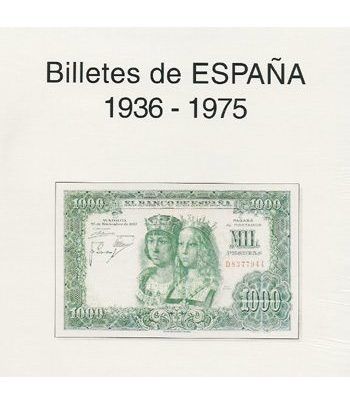 EDIFIL. Hojas billetes Estado Español (1936-1975)