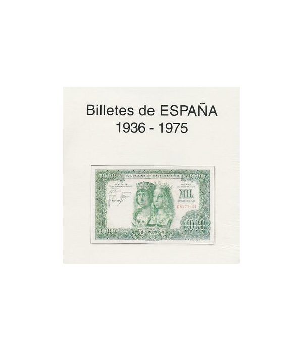 EDIFIL. Hojas billetes Estado Español (1936-1975)