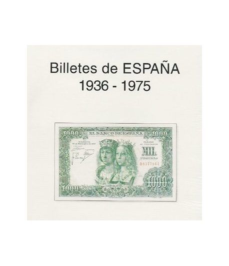 EDIFIL. Hojas billetes Estado Español (1936-1975)
