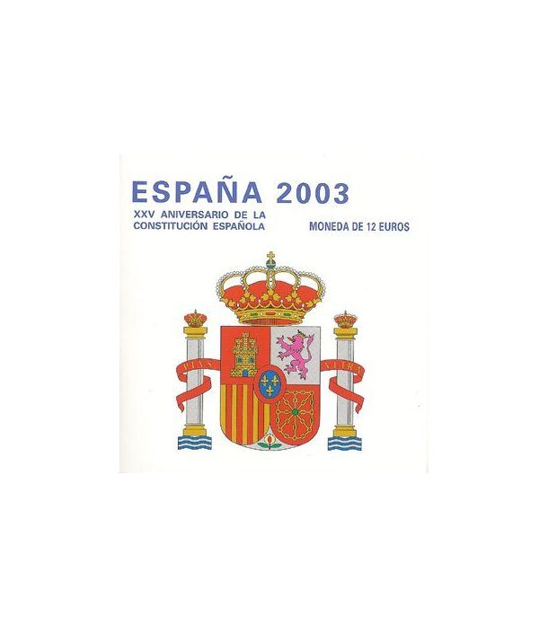 Cartera oficial euroset 12 Euros España 2003