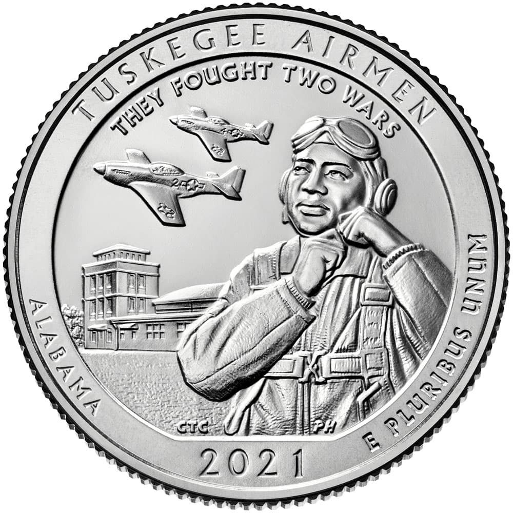 E.E.U.U. Monedas 1/4$ Quarters 2021 Parques Nacionales. Alabama ceca P  - 1