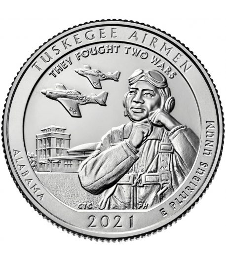 E.E.U.U. Monedas 1/4$ Quarters 2021 Parques Nacionales. Alabama