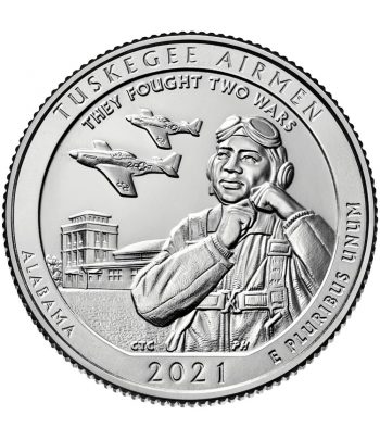 E.E.U.U. Monedas 1/4$ Quarters 2021 Parques Nacionales. Alabama
