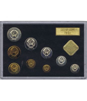 Estuche monedas Rusia año 1981