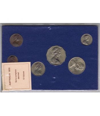 Estuche monedas centavos de Australia año 1972