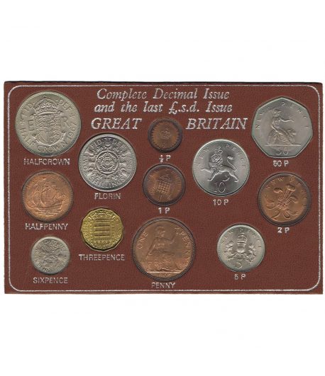 Estuche monedas Gran Bretaña años 1967/1972