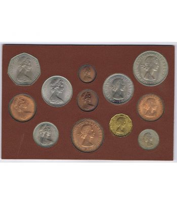 Estuche monedas Gran Bretaña años 1967/1972