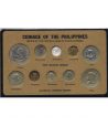 Estuche Souvenir de 10 monedas y sellos Filipinas