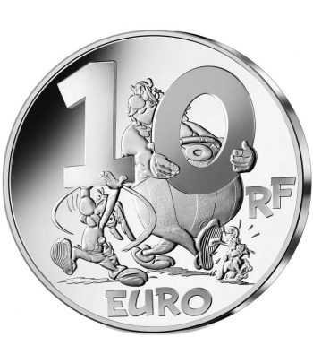 Moneda 10 euros de plata Francia 2022 Asterix y El Griffon  - 1