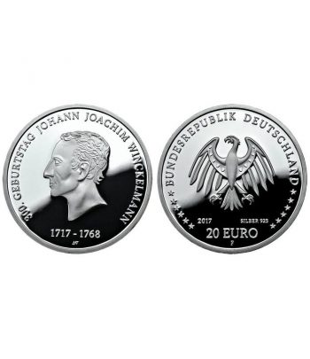 Estuche 20 Euros Plata Alemania año 2017. 5 monedas Proof.