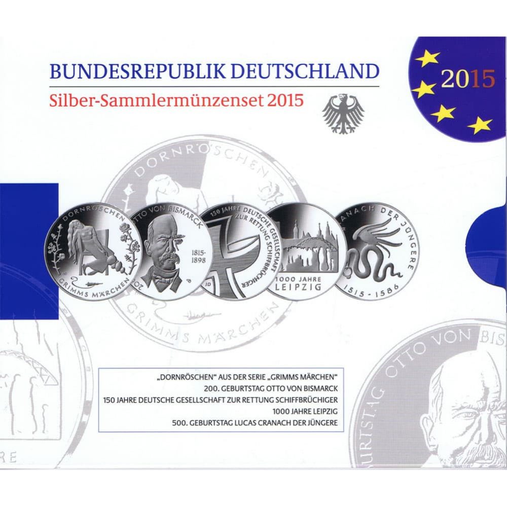 Colección 10 Euros Plata Alemania 2002/2015 en Proof.