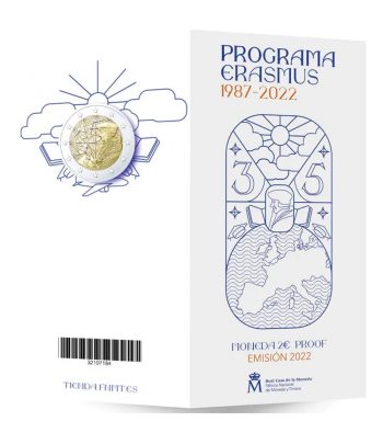 Euroset 2 Euros España 2022 Programa Erasmus. Proof  - 1