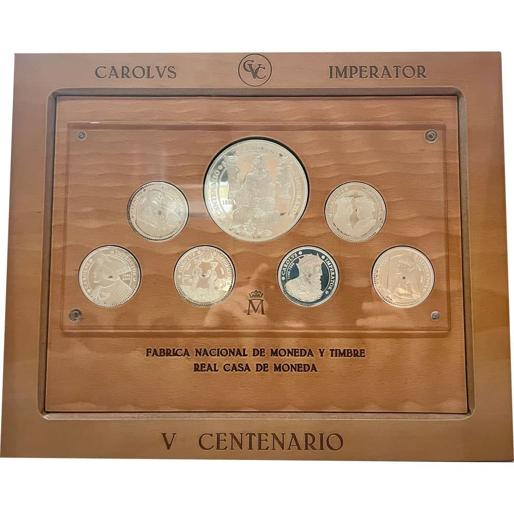 Monedas de plata del V Centenario Carlos V año 2000  - 1