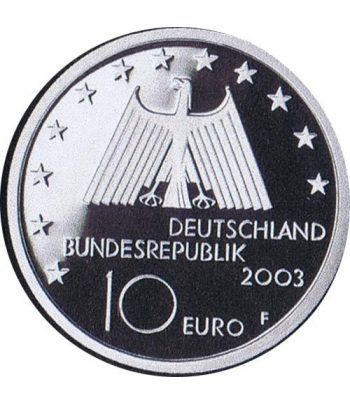 moneda Alemania 10 Euros 2003 F. Región del Ruhr