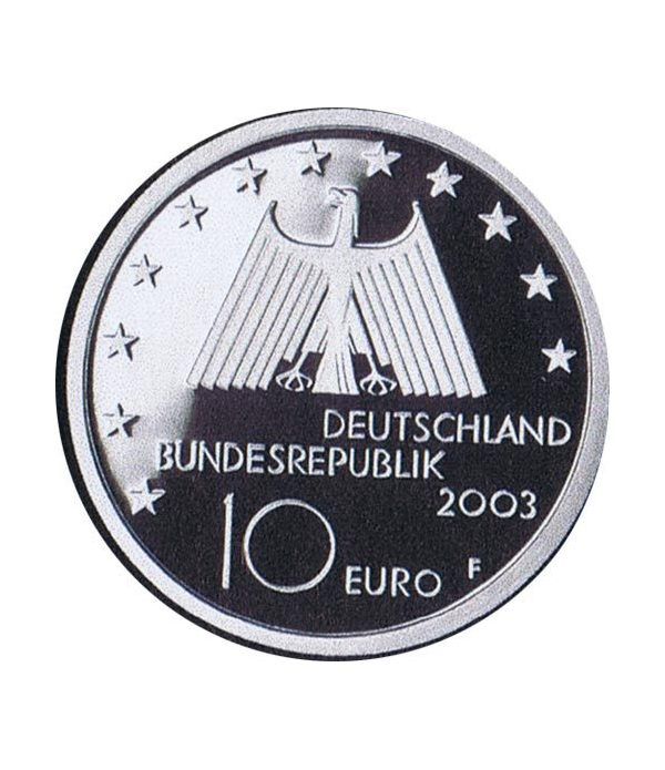 moneda Alemania 10 Euros 2003 F. Región del Ruhr  - 4