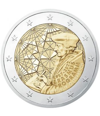 moneda 2 euros Programa Erasmus 2022 Austria