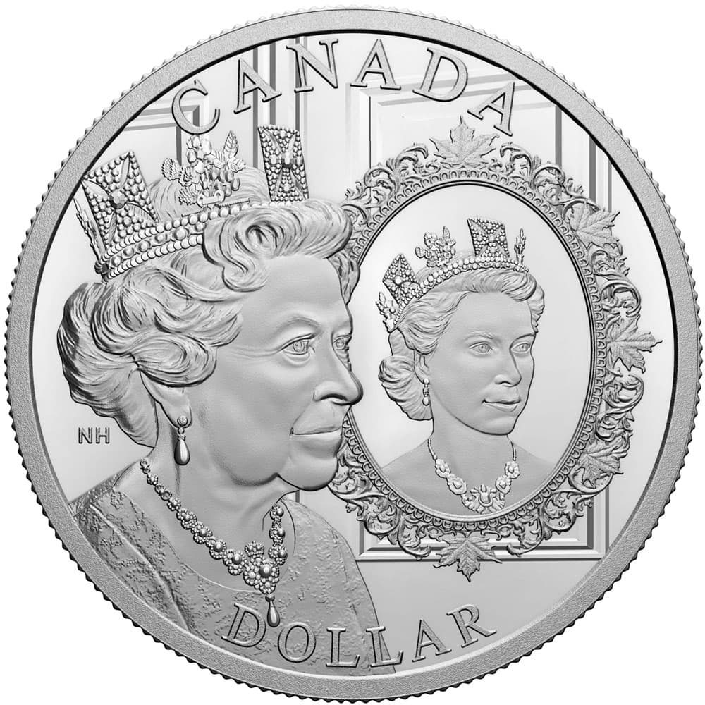 Dollar plata Proof Canada 2022 Jubileo Platino Isabel II.