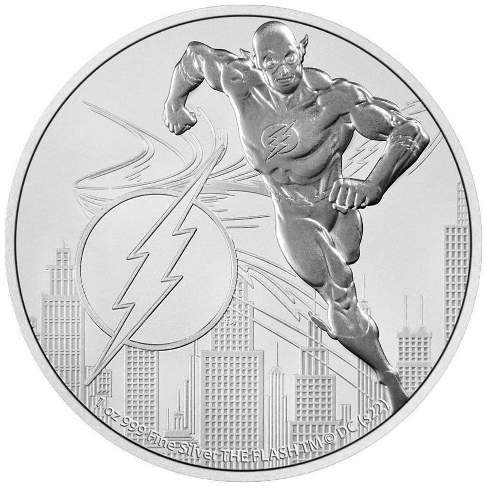 Moneda de plata 2 Dollars Niue The Flash año 2022