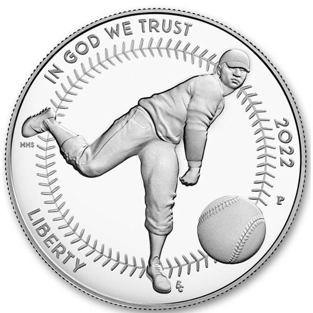 Moneda 1$ de plata Estados Unidos Baseball 2022  - 2