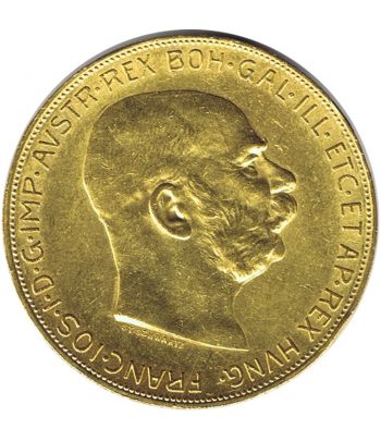 Moneda de Austria 100 Coronas oro año 1915