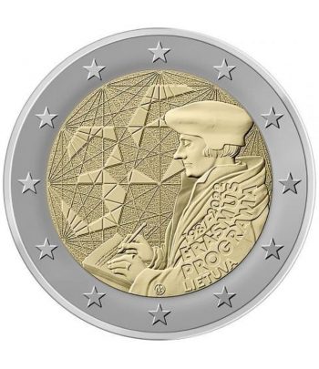 moneda 2 euros Programa Erasmus 2022 Lituania