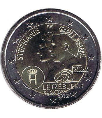 moneda 2 euros Luxemburgo 2022 10 aniversario Boda