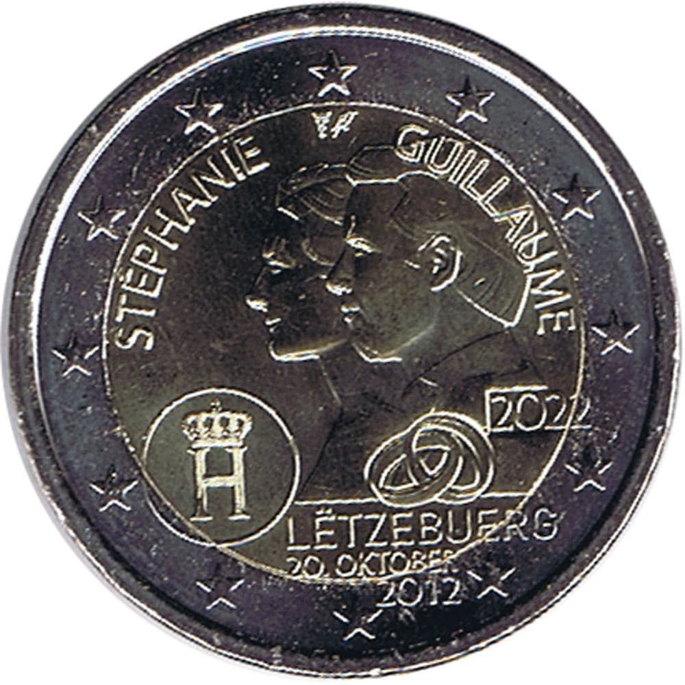 moneda 2 euros Luxemburgo 2022 10 aniversario Boda