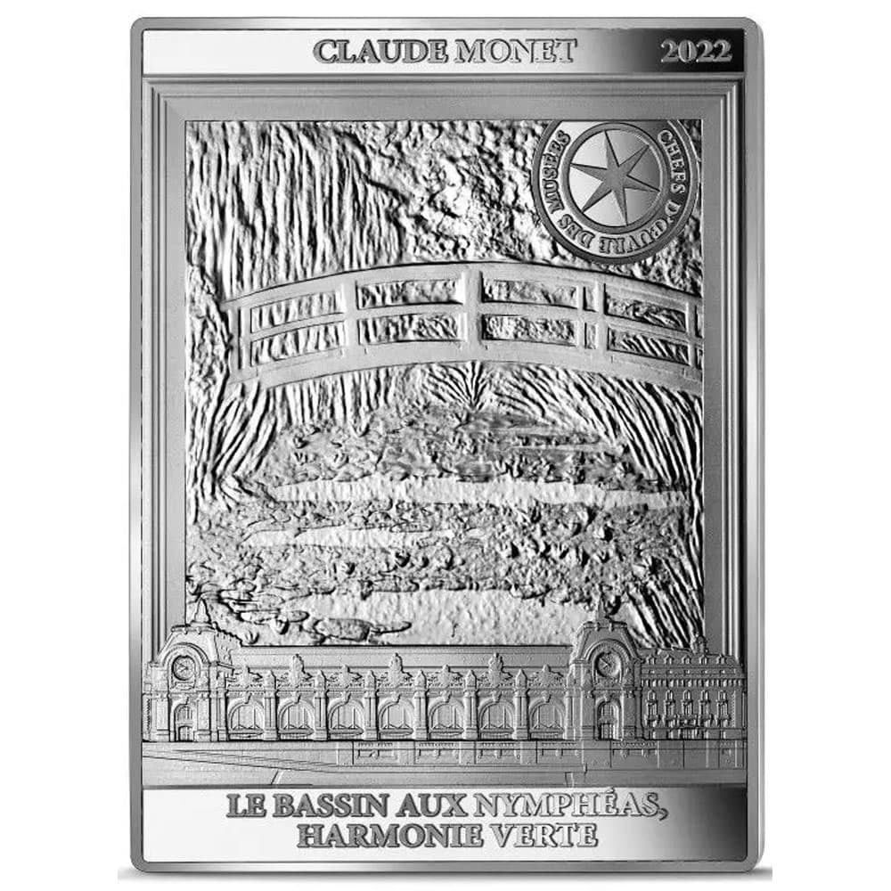Moneda 10 euros de plata Francia 2022 Monet  - 1