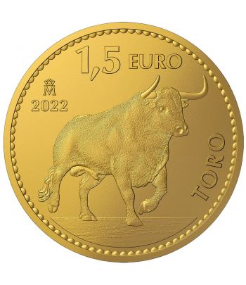 Moneda de España Toro onza de oro 2022  - 1