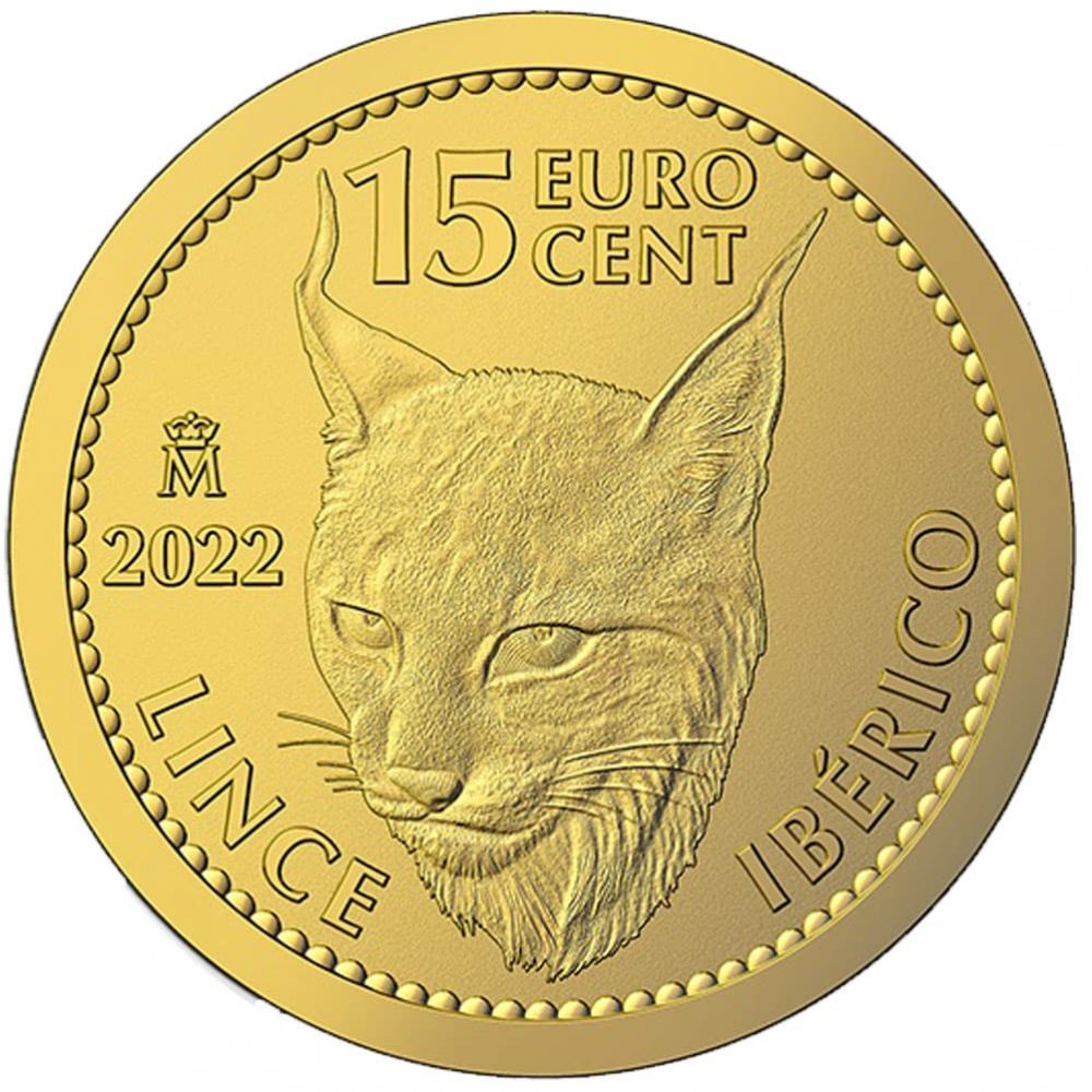 Moneda de España Lince Ibérico 1/10 onza de oro 2022  - 1