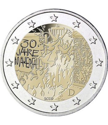 moneda 2 euros Alemania 2019 Muro Berlín.