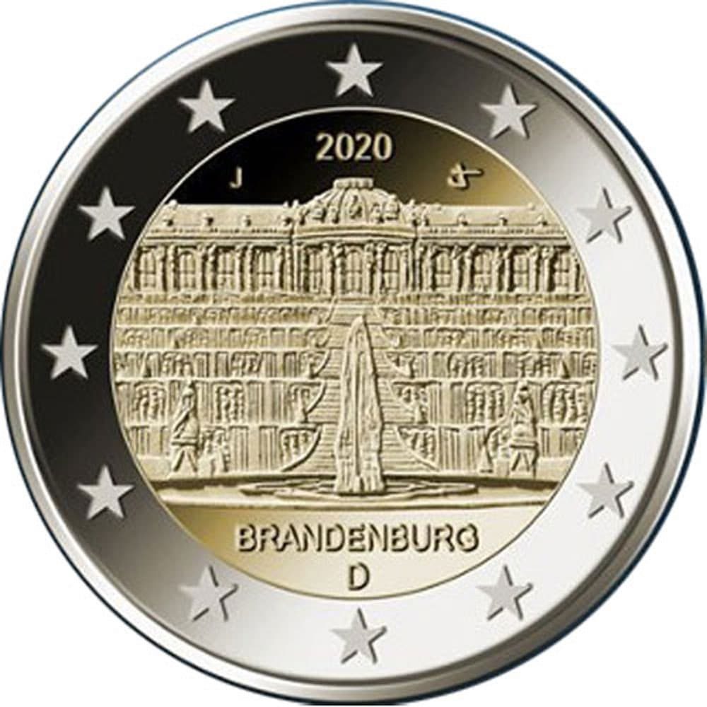 moneda 2 euros Alemania 2020 Brandenburg.