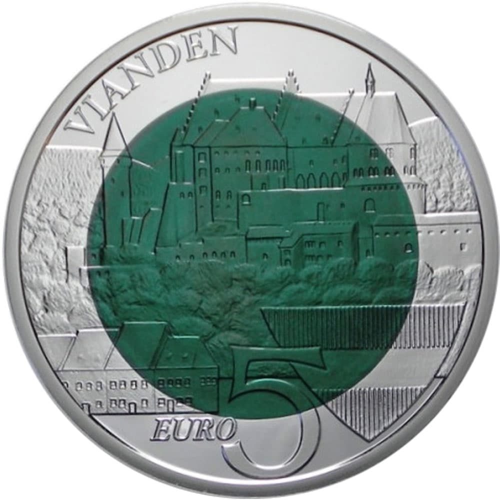 Moneda de Luxemburgo 5 euros 2009 Chateau de Vianden