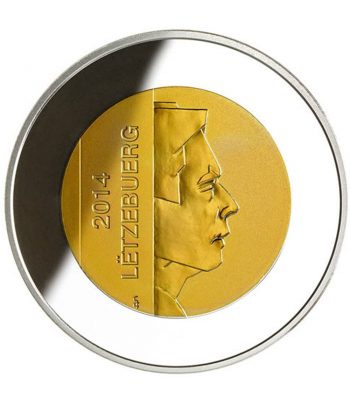 Moneda de Luxemburgo 5 euros 2014 Chateau de Larochete