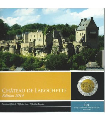 Moneda de Luxemburgo 5 euros 2014 Chateau de Larochete