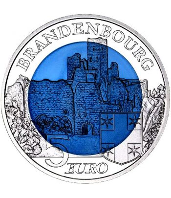 Moneda de Luxemburgo 5 euros 2015 Chateau de Brandenbourg