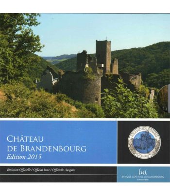 Moneda de Luxemburgo 5 euros 2015 Chateau de Brandenbourg