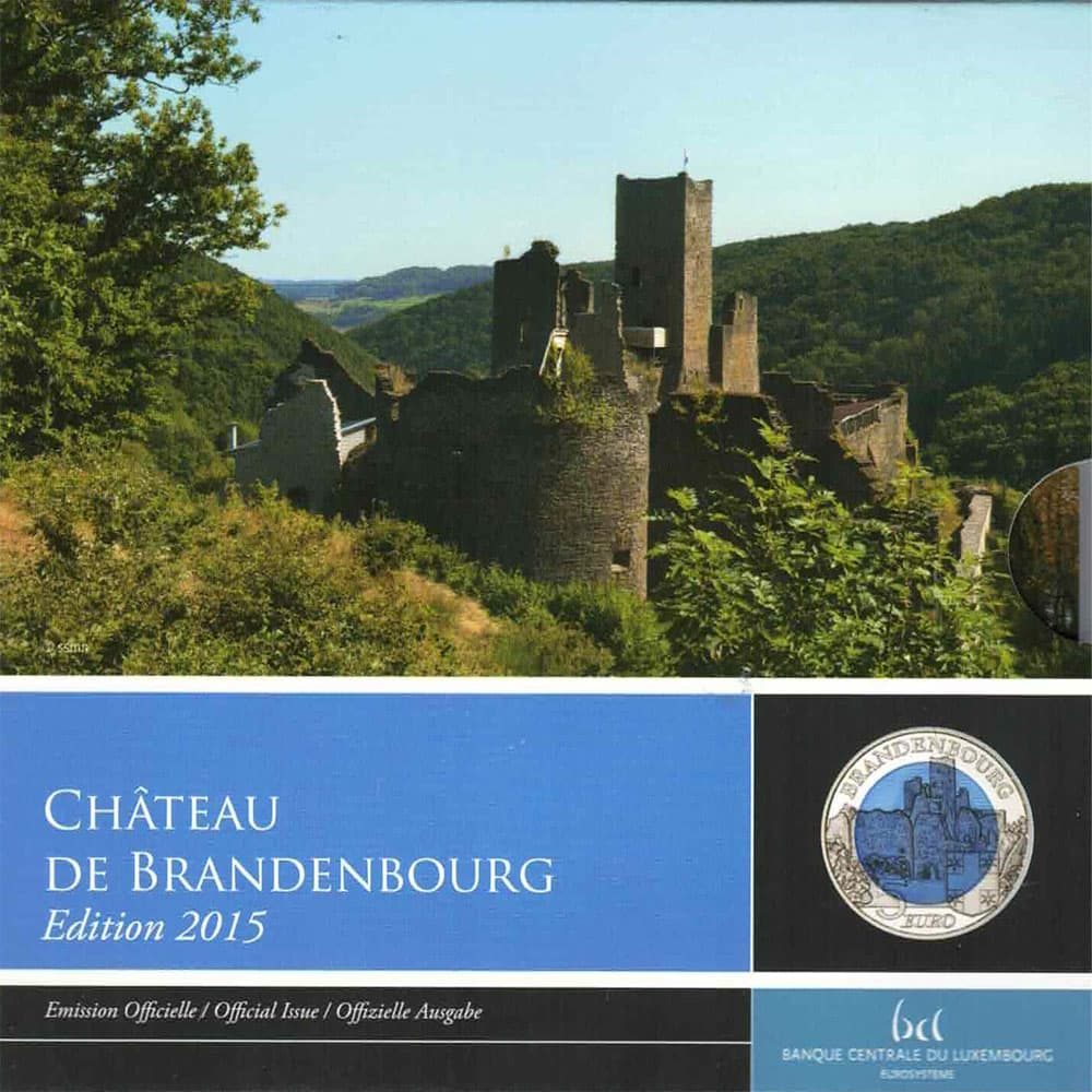 Moneda de Luxemburgo 5 euros 2015 Chateau de Brandenbourg  - 3