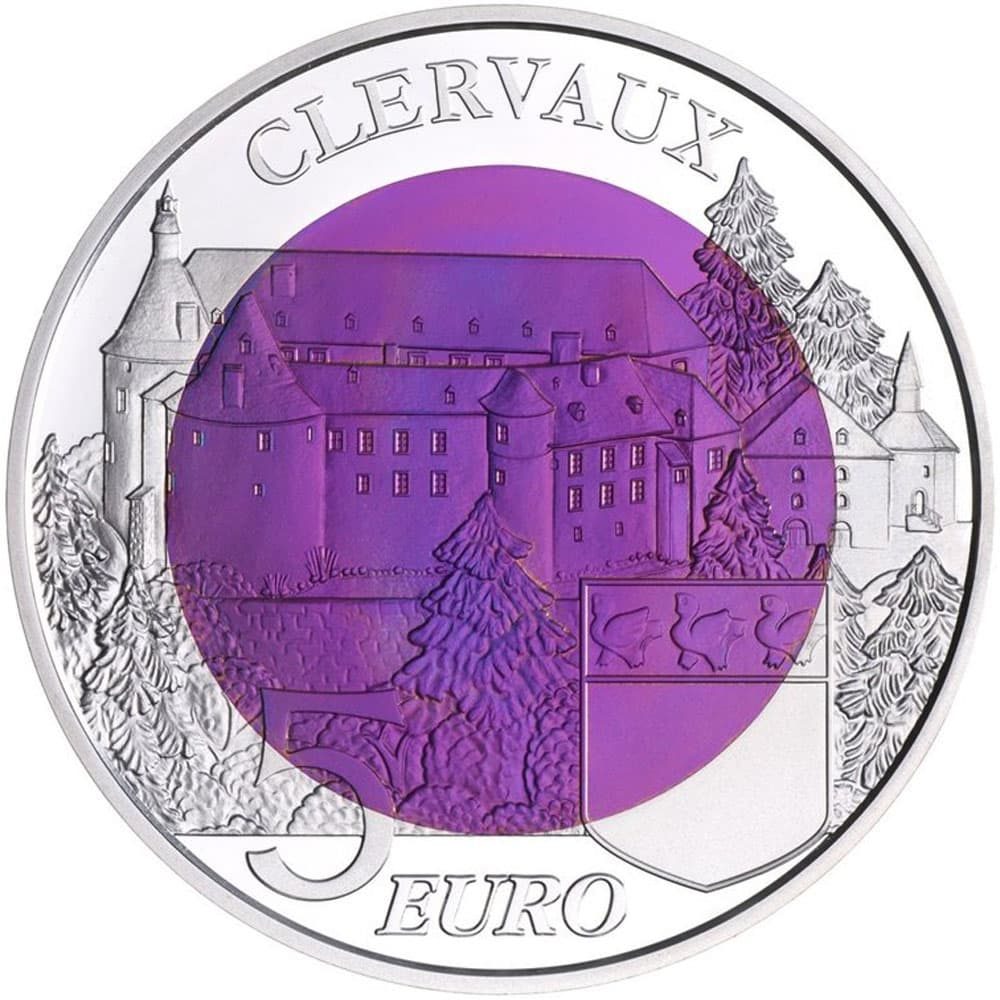 Moneda de Luxemburgo 5 euros 2016 Chateau de Clervaux