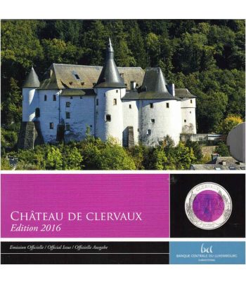 Moneda de Luxemburgo 5 euros 2016 Chateau de Clervaux
