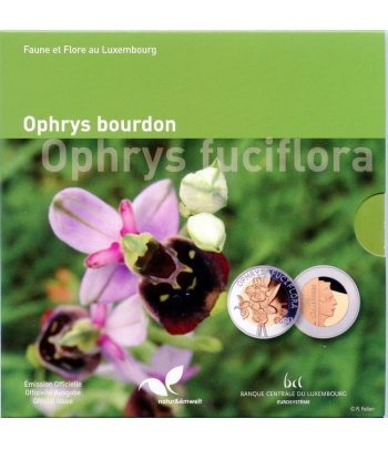 Moneda de Luxemburgo 5 euros 2012 Ophrys Bourdon