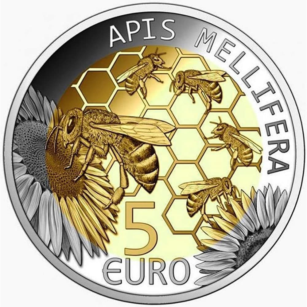 Moneda de Luxemburgo 5 euros 2013 Abeille Européene  - 1