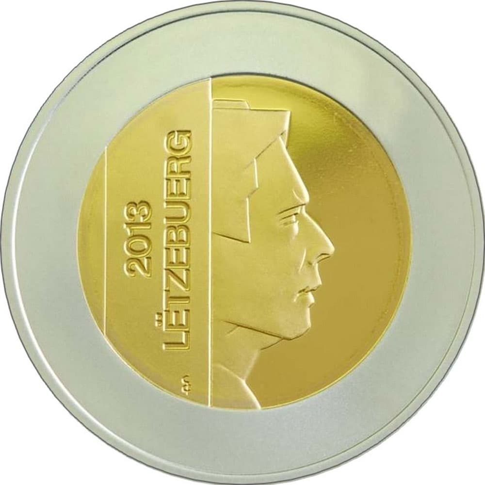 Moneda de Luxemburgo 5 euros 2013 Abeille Européene  - 2