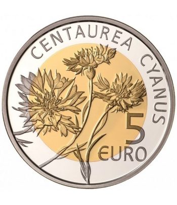 Moneda de Luxemburgo 5 euros 2016 Bleuet  - 1
