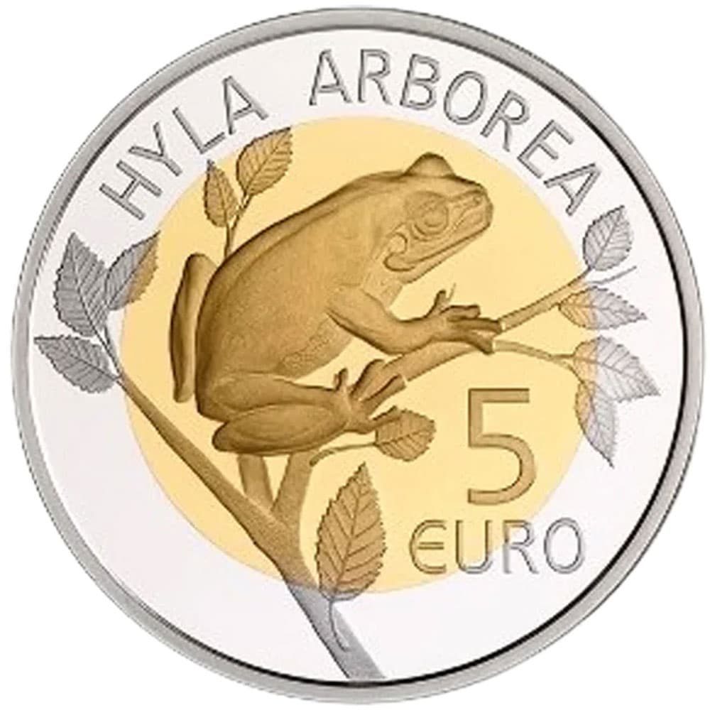 Moneda de Luxemburgo 5 euros 2017 Rainette Verte  - 1