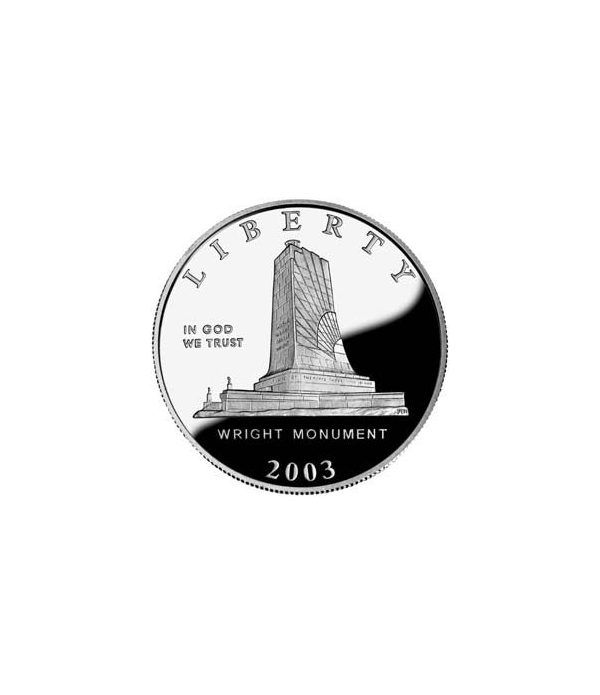 Estados Unidos 1/2$ de plata Monumento año 2003. Proof.